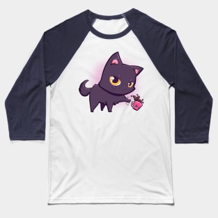 Cat Hates Mugs Baseball T-Shirt